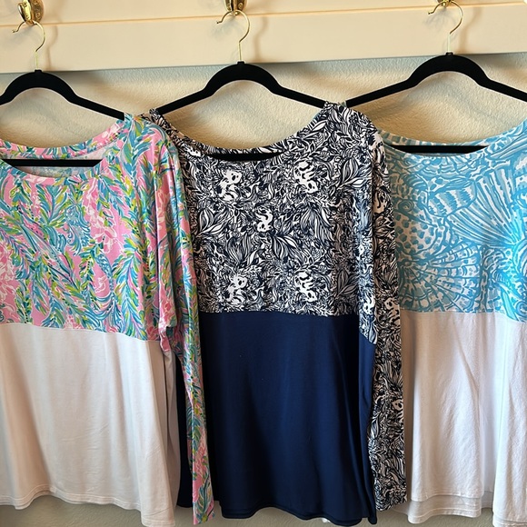 Lilly Pulitzer PRICED AS SET OF THREE Finn Long Sleeve Printed Shirts Size XXL - Picture 5 of 11